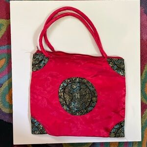 Red Silk Chinese Purse